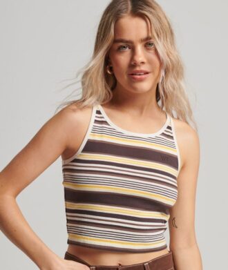 Vintage gestreepte surf-tanktop