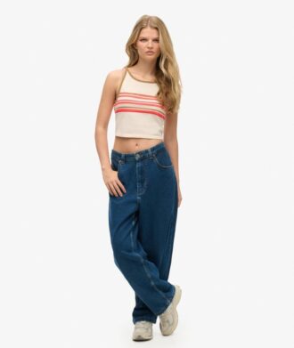 Vintage gestreepte surf-tanktop