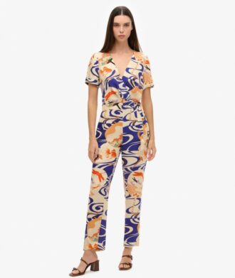 Vintage geweven jumpsuit