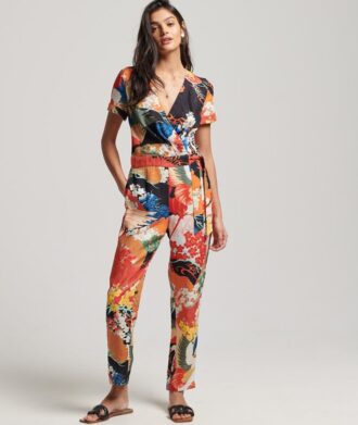 Vintage geweven jumpsuit