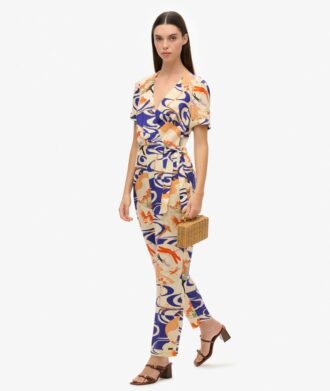 Vintage geweven jumpsuit