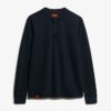 Vintage Henley-shirt met textuur