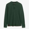 Vintage Henley-shirt met textuur Vintage Henley-shirt met textuur