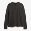Vintage Henley-shirt met textuur