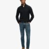 Vintage Jacob kabelgebreide trui met halve rits Vintage Jacob kabelgebreide trui met halve rits