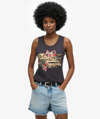 Vintage Logo Tokyo Tanktop met ronde hals