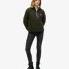 Vintage retro fleece trui met halve rits Vintage retro fleece trui met halve rits
