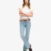 Vintage slim fit flare jeans van Organic Cotton