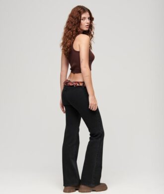 Vintage slim fit flare jeans van Organic Cotton