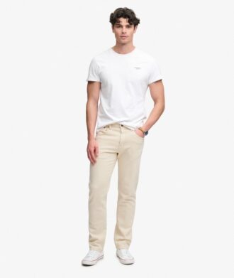 Vintage slim straight jeans van Organic Cotton