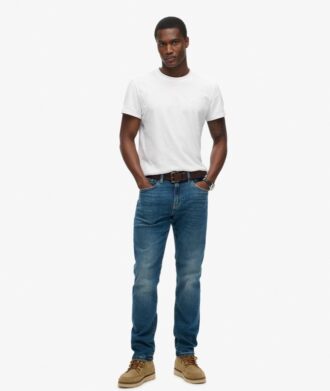 Vintage slim straight jeans van Organic Cotton