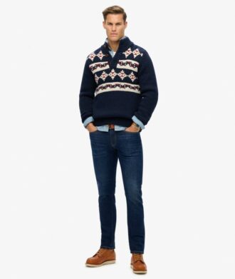 Vintage slim straight jeans van Organic Cotton