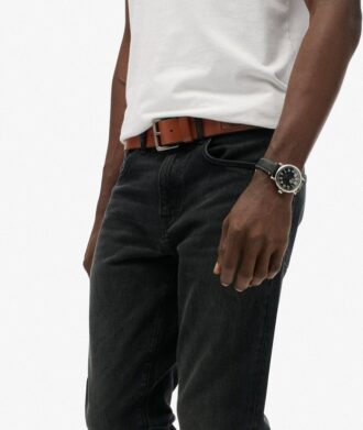 Vintage slim straight jeans van Organic Cotton