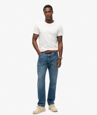 Vintage slim straight jeans van Organic Cotton
