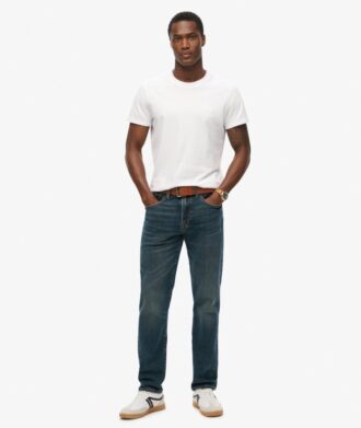 Vintage slim straight jeans van Organic Cotton