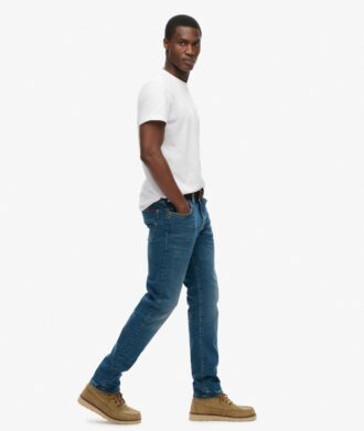 Vintage slim straight jeans van Organic Cotton