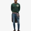 Vintage sportshirt met lange mouwen