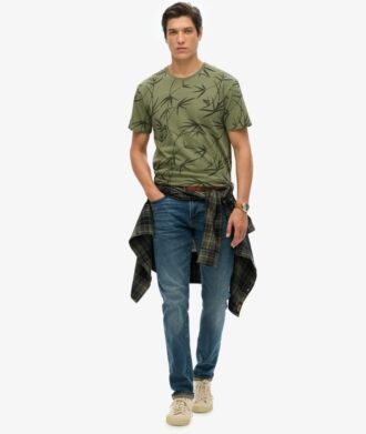 Vintage T-shirt met overdyed print