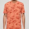 Vintage T-shirt met overdyed print