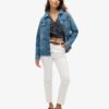 Vintage top met strik aan de voorkant