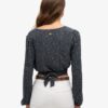 Vintage top met strik aan de voorkant
