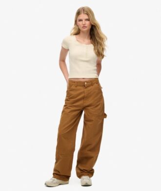 Vintage wijde timmermansbroek van Organic Cotton