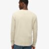 Wafelpatroon shirt met lange mouwen en halve knoopsluiting