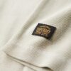 Wafelpatroon shirt met lange mouwen en halve knoopsluiting