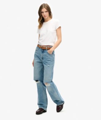 Wijd uitlopende jeans van Organic Cotton